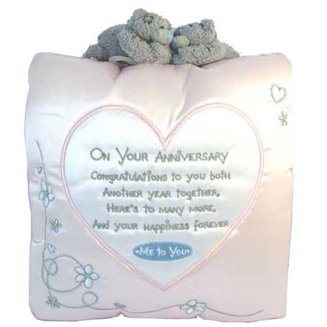 Me to You Bear Anniversary Message Cushion £13.99